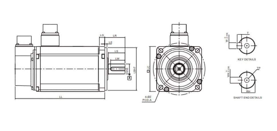 Delta ECMA-E11315RS 1,5 kW Servo Motor – 7,16 Nm