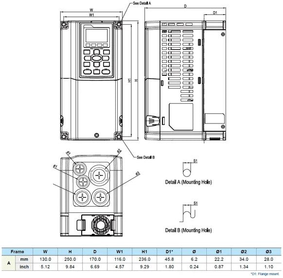 Delta VFD015C43A-21 – C2000 Plus 1,5 kW Hız Kontrol Cihazı (Frekans İnvertörü)