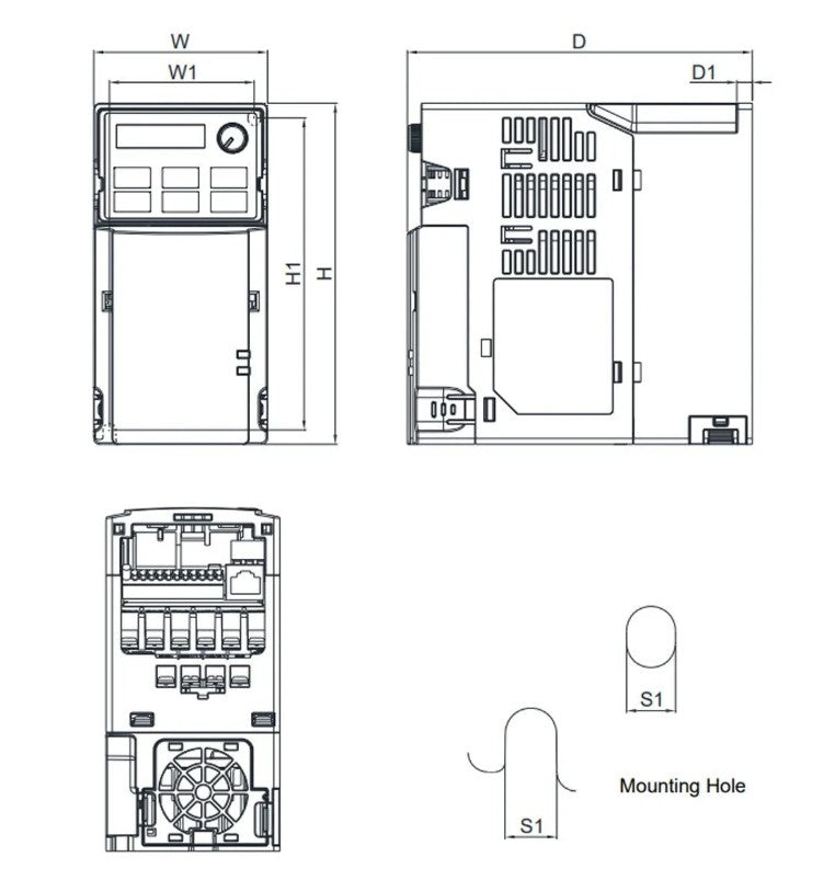 DELTA VFD4A8MS21AFSAA – MS300 Serisi 0,75kW Hız Kontrol Cihazı