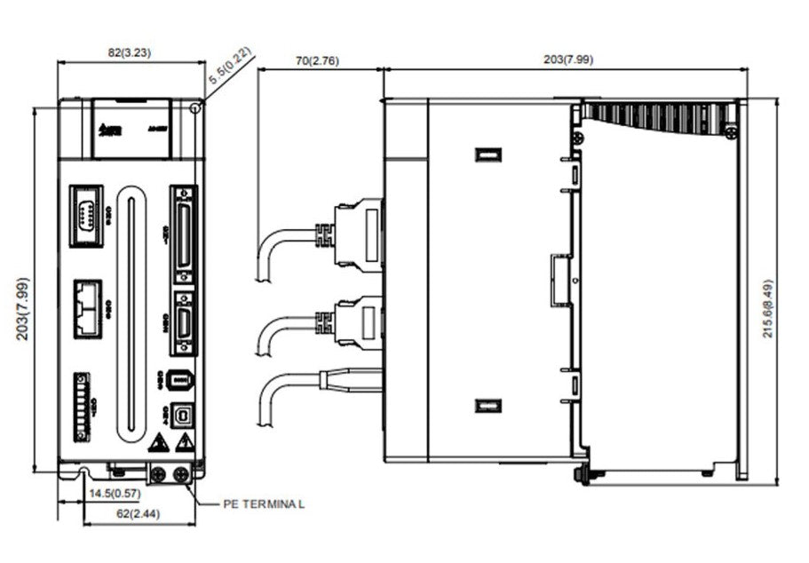 DELTA ASD-A2-3043-E – A2 Serisi 3kW EtherCAT Servo Hız Kontrol Cihazı