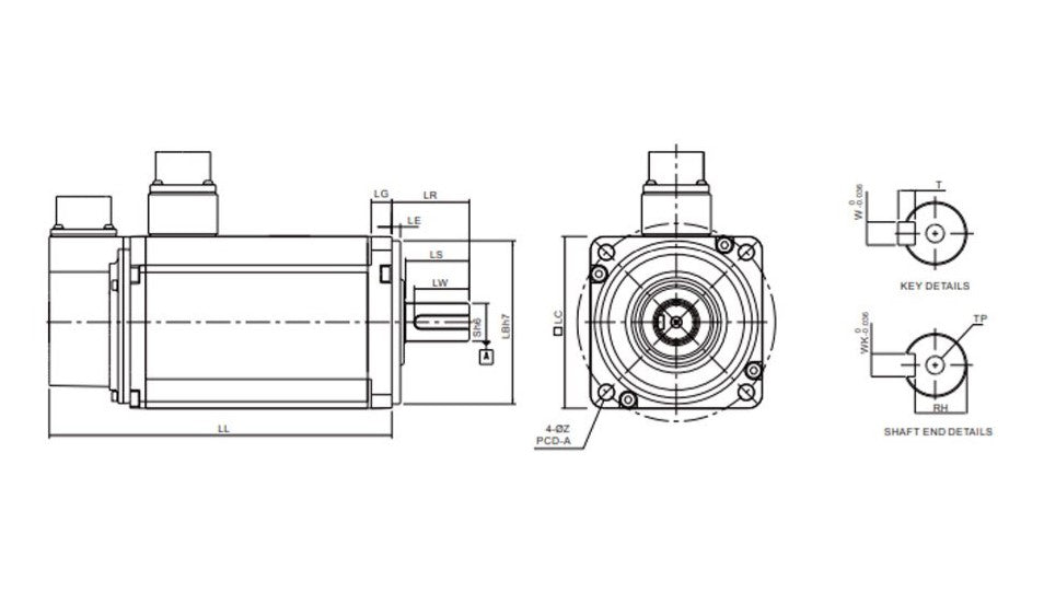 DELTA ECMA-E11310RS - 1kW Servo Motor