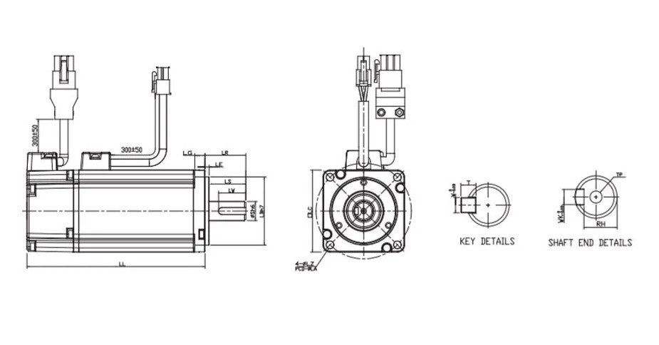 DELTA ECMA-C10807RS - 750W Servo Motor