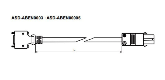 DELTA ASD-ABEN0005 - ASDA-A2 Servo Motor Enkoder Kablosu