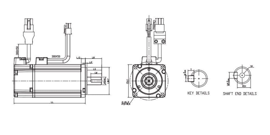 DELTA ECMA-C10807SS – 750W Frenli Servo Motor