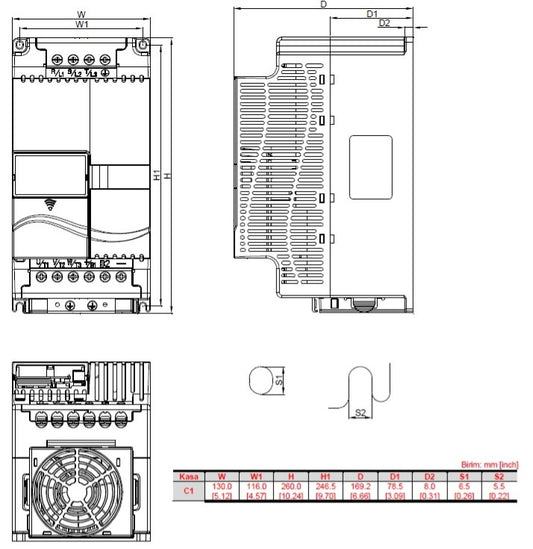 DELTA - VFD110E43A - VFD-E 11kW HIZ KONTROL