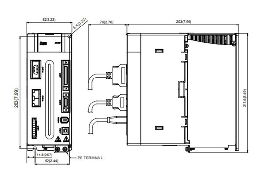 DELTA ASD-A2-3043-M – A2 Serisi 3kW Servo Sürücü
