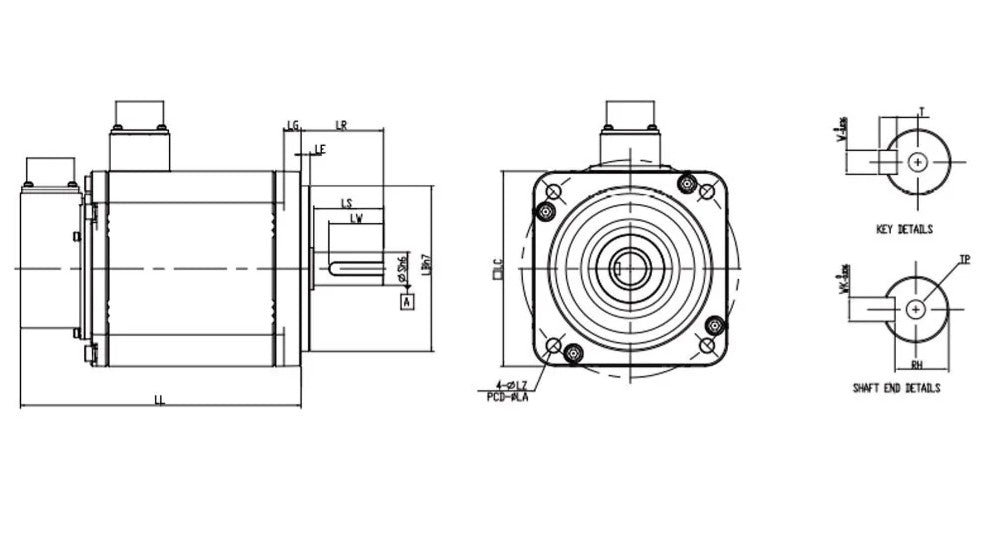 DELTA ECMA-E21310SS – 1kW Frenli Servo Motor