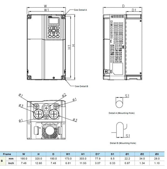 DELTA VFD150C43A-21 – C2000 PLUS Serisi 15kW Hız Kontrol Cihazı