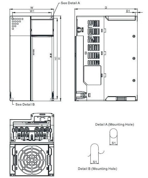 DELTA - VFD32AMS43AFSAA | MS300 Serisi 15kW Hız Kontrol Cihazı