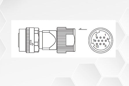 DELTA - ACS3-CAENA000 | A3-B3-E3 Serisi Motor Tarafı Enkoder Konnektörü