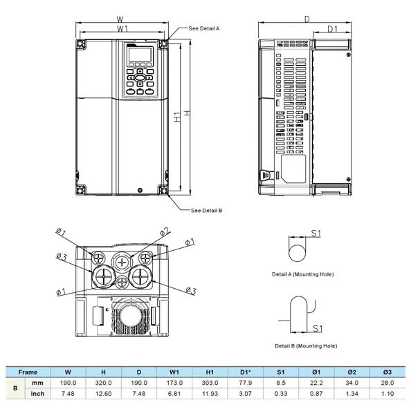 DELTA - VFD055C43A-21 - C2000 PLUS 5,5kW HIZ KONTROL