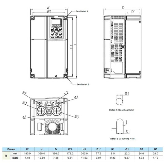 DELTA - VFD055C43A-21 - C2000 PLUS 5,5kW HIZ KONTROL