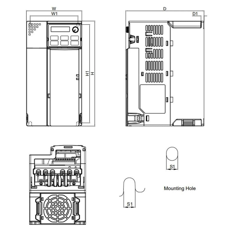 DELTA VFD17AMS43AFSAA – MS300 7,5kW Hız Kontrol Cihazı