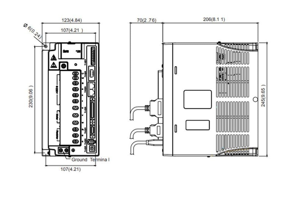 Delta ASD-A2-5543-M – 5,5 kW AC Servo Sürücü