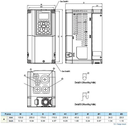 Delta VFD015C43A-21 – C2000 Plus 1,5 kW Hız Kontrol Cihazı (Frekans İnvertörü)