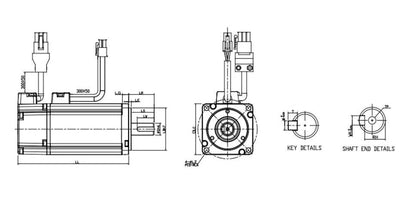DELTA ECMA-C20807RS – 750W Servo Motor