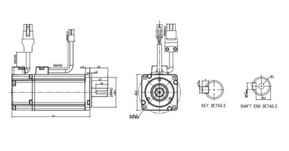 DELTA ECMA-C10807RS - 750W Servo Motor