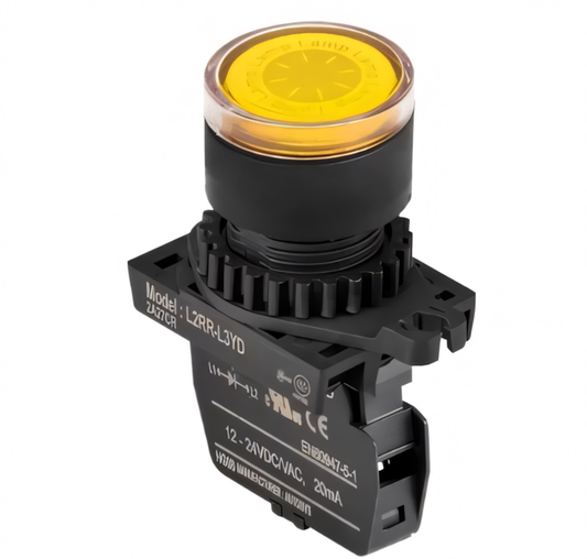 AUTONICS L2RR-L3YD - 22mm Çap | Sarı LED Sinyal Lambası
