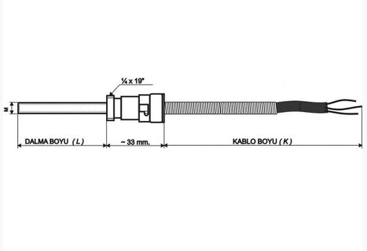 EMKO TC-M08-L012-K01.J – J Tip Termokupl