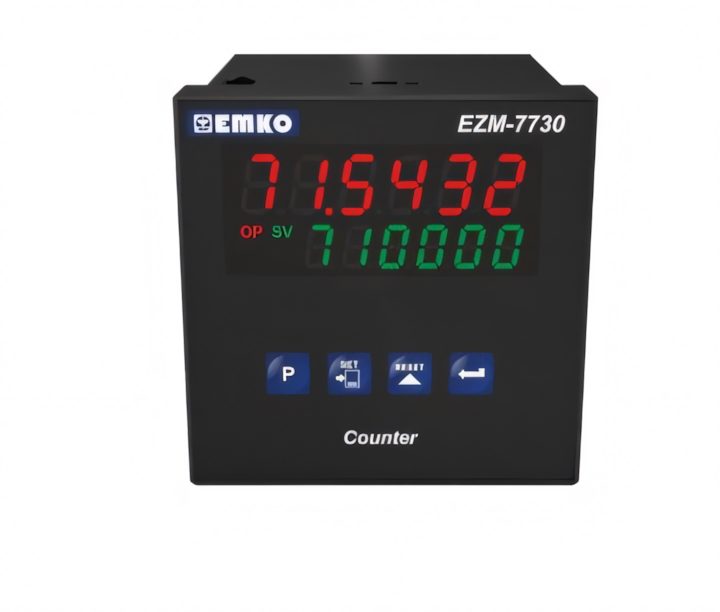 EMKO - EZM-7730.5.00.0.1/00.00/0.0.0.0 - SAYICI KONTROL CİHAZI 1R 230Vac 77x77mm