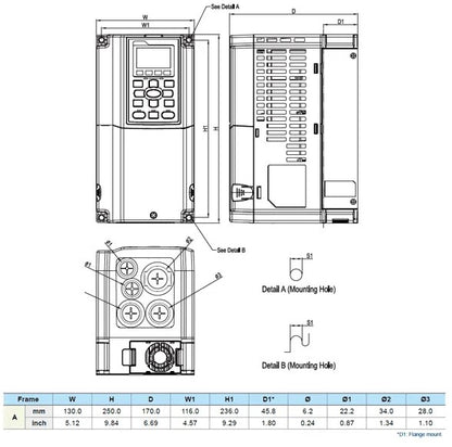 DELTA - VFD040C43A-21 - C2000 PLUS 4kW HIZ KONTROL
