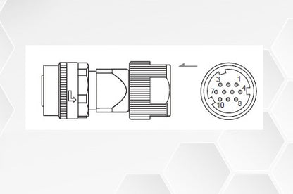 DELTA - ACS3-CAENA000 | A3-B3-E3 Serisi Motor Tarafı Enkoder Konnektörü