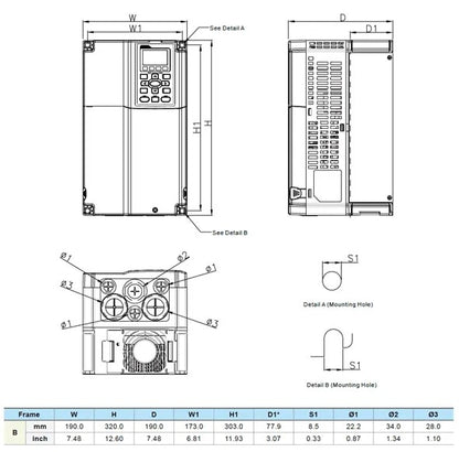 DELTA - VFD110C43A-21 | C2000 PLUS Serisi 11kW İnvertör