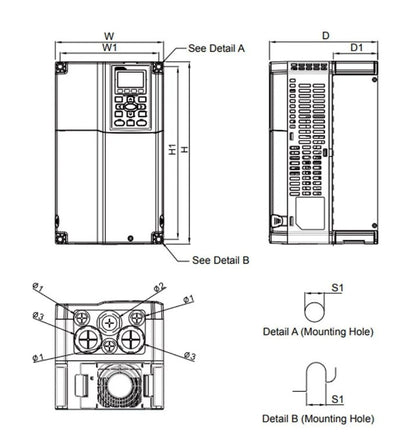 DELTA - VFD150CP4EB-21 - CP2000 15kW HIZ KONTROL