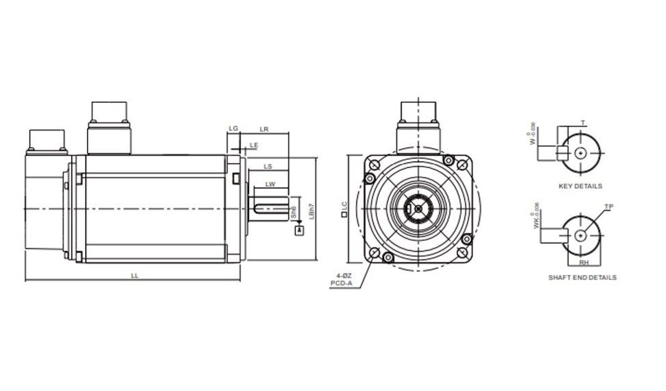 DELTA - ECMA-E11315SS - 1,5kW SERVO MOTOR FRENLİ 7,16Nm 2000rpm ARTIMSAL