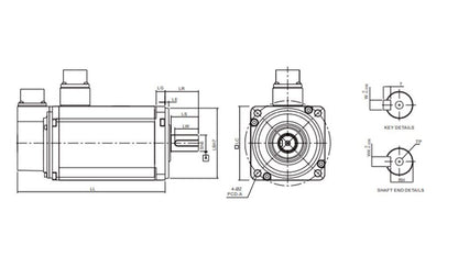 DELTA - ECMA-E11315SS - 1,5kW SERVO MOTOR FRENLİ 7,16Nm 2000rpm ARTIMSAL