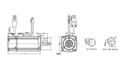 DELTA ECMA-C10604SS – 400W Frenli Servo Motor
