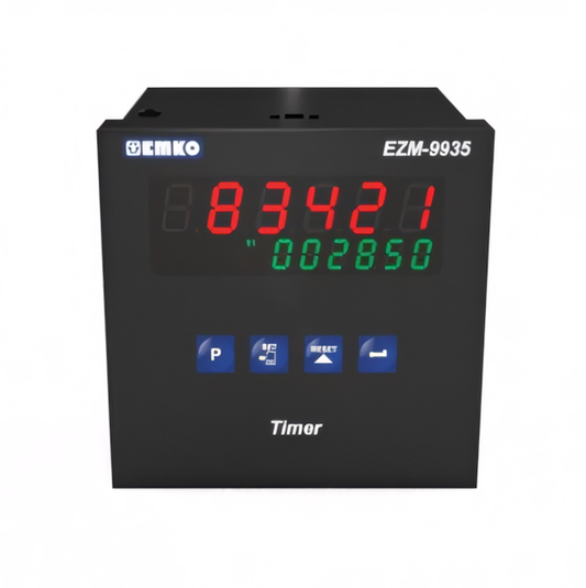 EMKO EZM-9935.5.00.0.100.000.0.0.0 – Zaman Kontrol Cihazı | 1 Röle Çıkışlı – 230V AC – 96x96mm