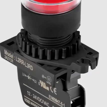 AUTONICS L2RR-L3RDM – 22mm Kırmızı LED Sinyal Lambası | 10-30V AC/DC
