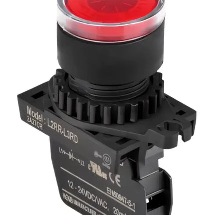 AUTONICS - L2RR-L3RL - SİNYAL LAMBASI ÇAP 22mm KIRMIZI LED 100-220Vac