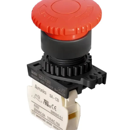 AUTONICS S2ER-E3RBM – Acil Stop Butonu | 22mm Çap | Çevir-Aç | NK Kontak