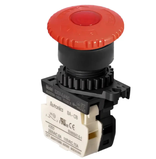 AUTONICS S2ER-E4RBDM – 22mm LED’li Acil Stop Butonu