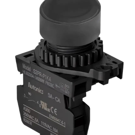 AUTONICS - S2PR-P1KAM - BUTON START ÇAP 22mm SİYAH 1NA