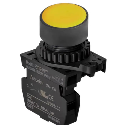 AUTONICS S2PR-P1YAM – 22mm Sarı Start Butonu