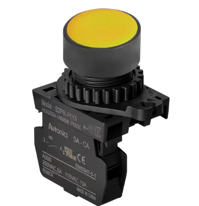 AUTONICS S2PR-P1YAM – 22mm Sarı Start Butonu