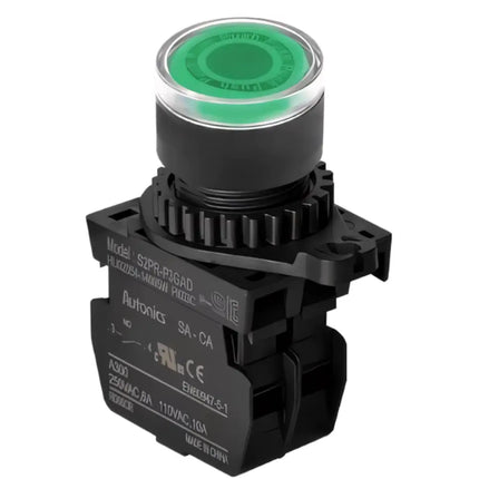 AUTONICS - S2PR-P3GADM - Işıklı Genişletilmiş Yeşil Buton