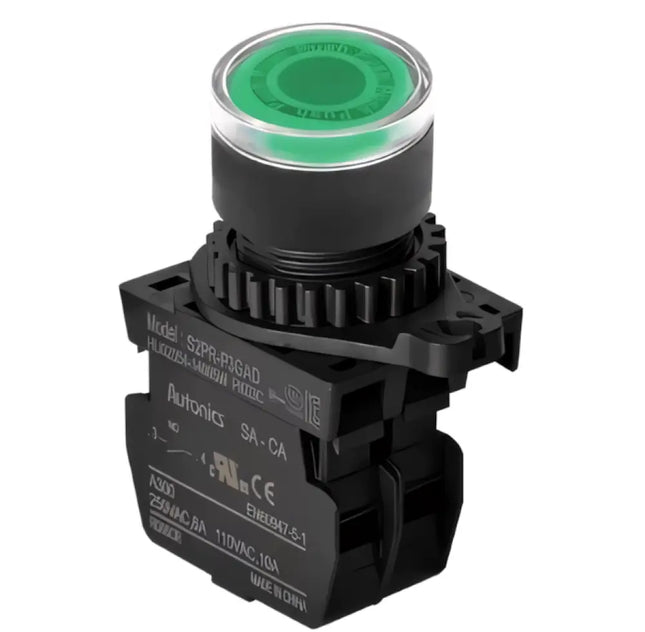 AUTONICS - S2PR-P3GADM - Işıklı Genişletilmiş Yeşil Buton