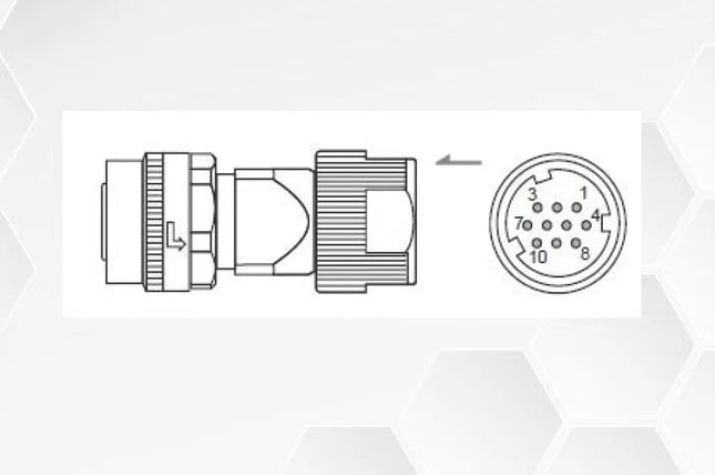 DELTA - ACS3-CAENA000 | A3-B3-E3 Serisi Motor Tarafı Enkoder Konnektörü