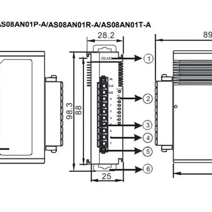 DELTA - AS08AN01R-A - AS DİJİTAL ÇIKIŞ MODÜLÜ 8DO RÖLE