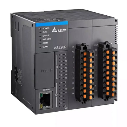 DELTA - AS228R-A - AS200 PLC 16DI/12DO RÖLE/ETHERNET/CANOPEN