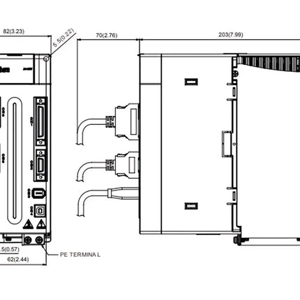 DELTA ASD-A2-2043-M – 2kW 3x380VAC CANopen Servo Hız Kontrol Cihazı