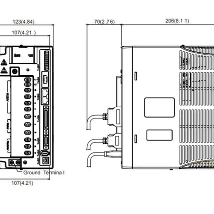Delta ASD-A2-5543-M – 5,5 kW AC Servo Sürücü