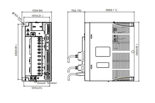 Delta ASD-A2-5543-M – 5,5 kW AC Servo Sürücü