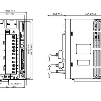 Delta ASD-A2-7543-E Servo Sürücü – 7.5kW 3 Faz 380VAC EtherCAT Hız Kontrol