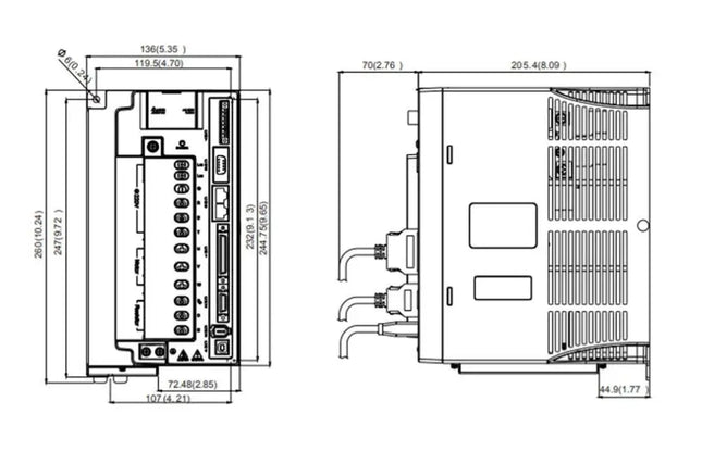 Delta ASD-A2-7543-E Servo Sürücü – 7.5kW 3 Faz 380VAC EtherCAT Hız Kontrol