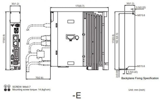 Delta ASD-A3-0421-E A3 Servo Sürücü 1 faz 220VAC 400W EtherCAT